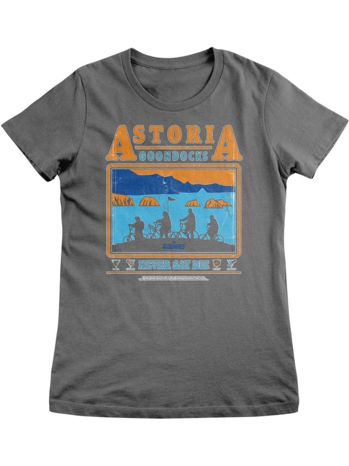 

Футболка "The Goonies - Astoria Goondocks Girly Tee" серого цвета, Серый, Футболка "The Goonies - Astoria Goondocks Girly Tee" серого цвета