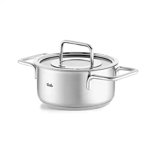 

Сковорода Fissler "Fissler Pure Collection", нержавеющая сталь 18/10, (1 шт.), Производство Германия 3,9 л + Ø 24 см + высота 14 см, цвет silberfarben