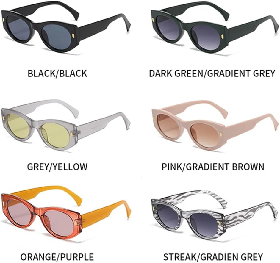 

Солнцезащитные очки UV400 с градиентным оправой «кошачий глаз» для женщин и мужчин, для бега и занятий спортом на открытом воздухе UYPTK, Dark Green Gray