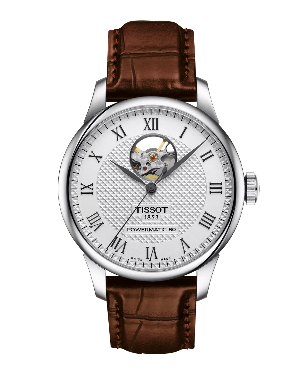 

Коллекция Le Locle мужские часы автоматические коричневая кожа Tissot, коричневый