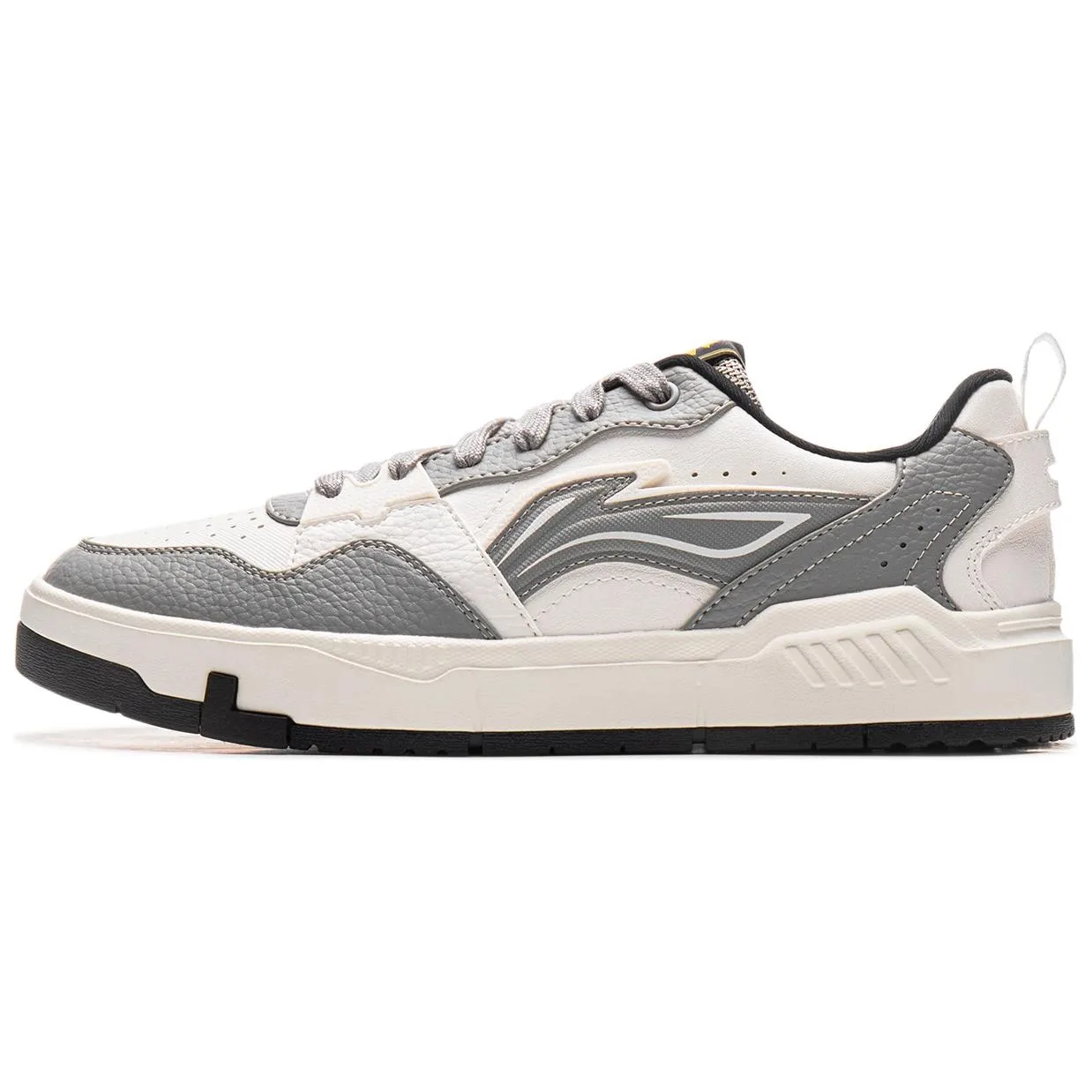 Кроссовки для скейтбординга Li-Ning Original Era противоскользящие с амортизацией, износостойкие, дышащие, низкие, мужские, бело-серые