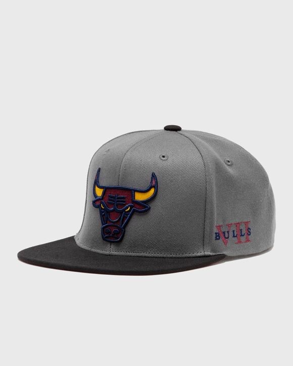 

Бейсболка Mitchell & Ness Nba Core Vii Snapback Chicago Bulls, цвет grey-black