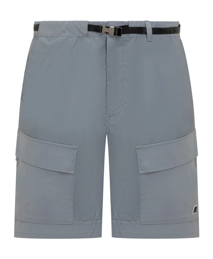 

Шорты с широкими штанинами, на пуговицах, с карманами. K-Way, серый