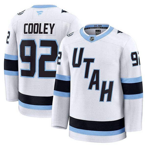 

Мужская футболка Logan Cooley Utah Mammoth Away Premium Player Fanatics