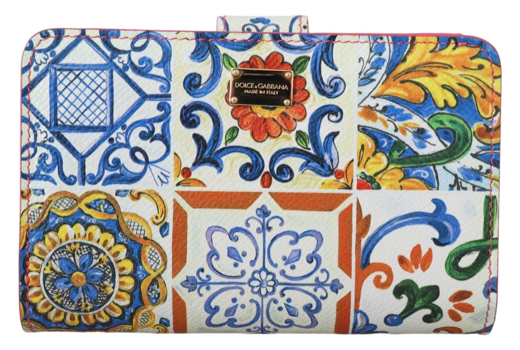 

Элегантный многоцветный кожаный кошелек двойного сложения Dolce & Gabbana