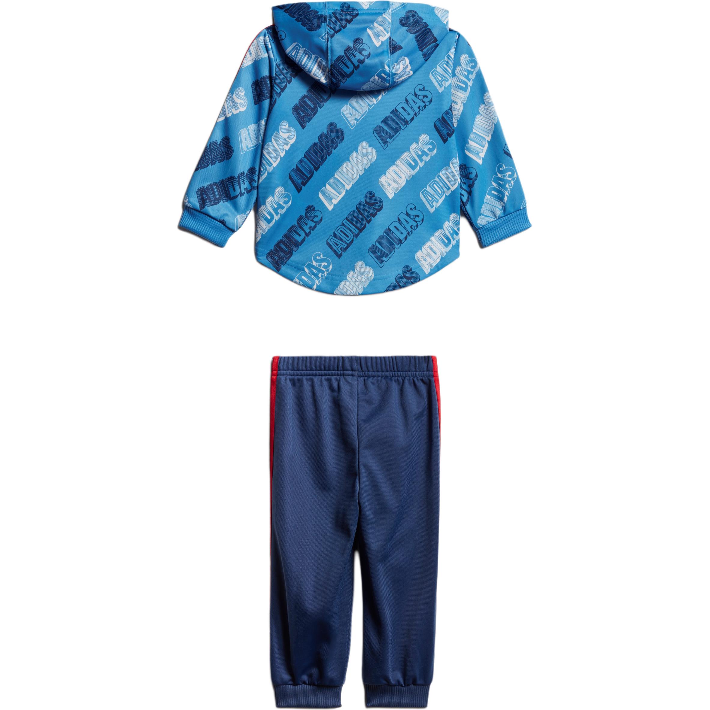 Повседневная спортивная одежда Lucky Blue/Bright Red для младенцев и малышей Adidas — фото 3