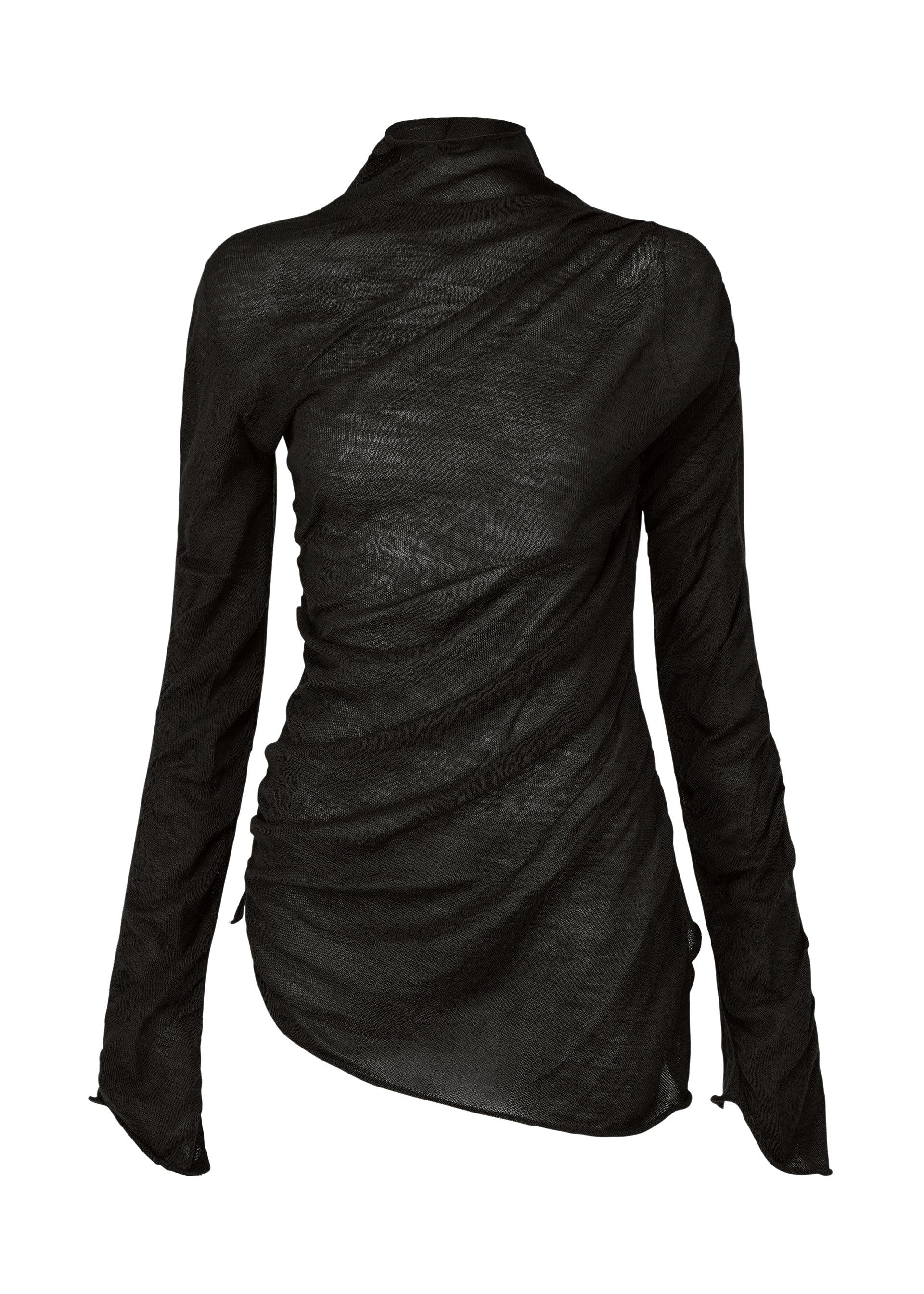 

Топ ambiguous wool Issey Miyake, черный
