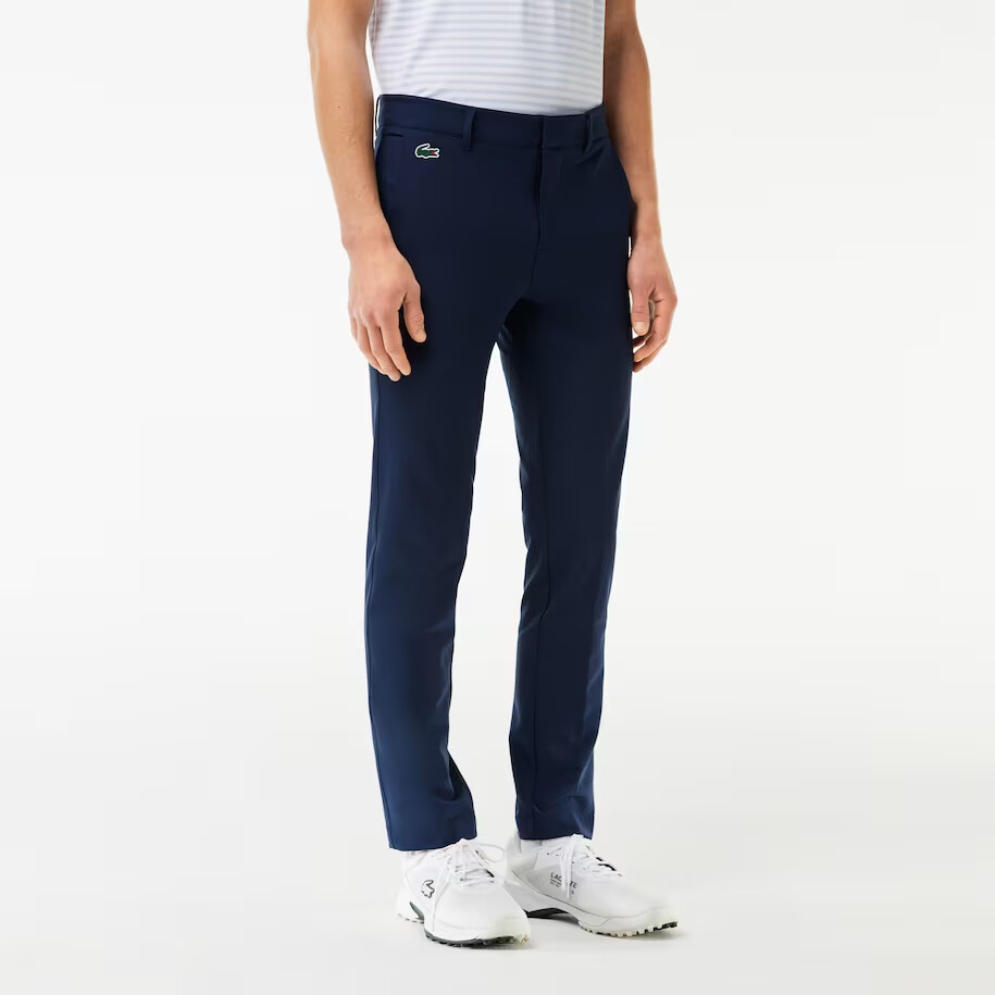 Трикотажные спортивные штаны мужские темно-синие Lacoste, темно-синий — фото 2