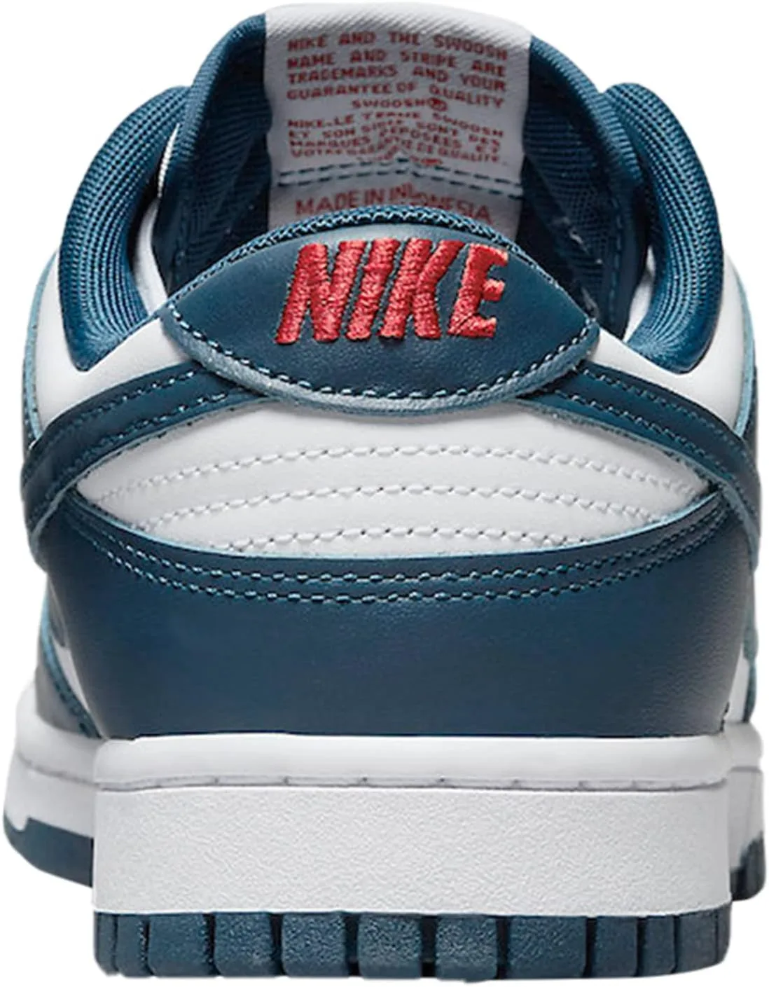 Мужские скейтбордистские кроссовки Nike Dunk Low Retro, белый/красный/синий — фото 4