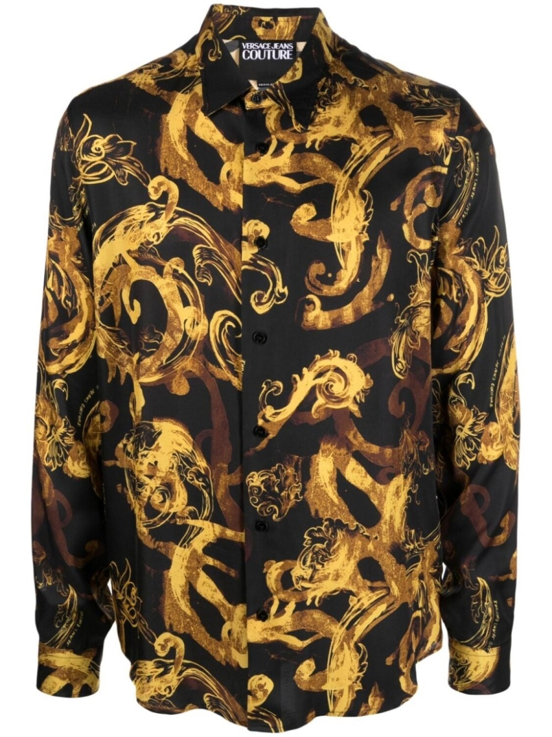 

Versace Jeans Couture рубашка с длинными рукавами и абстрактным принтом, черный
