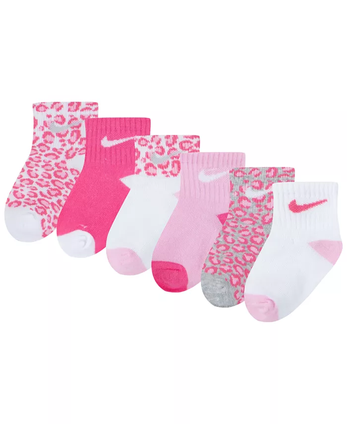 

6 пар детских носочков для девочек Nike, розовый