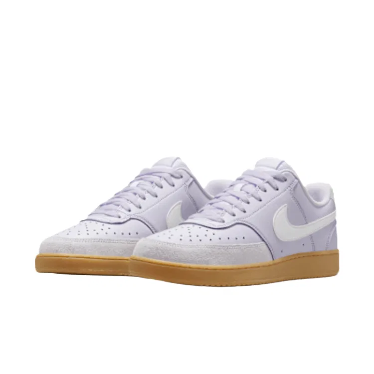 Кроссовки кожаные Nike Purple — фото 3