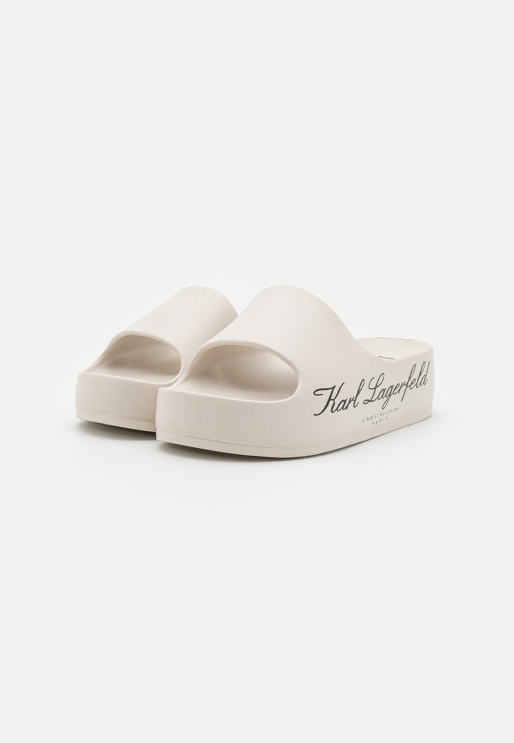Тапочки Kobo Hotel Platform Slide KARL LAGERFELD, цвет off white — фото 3