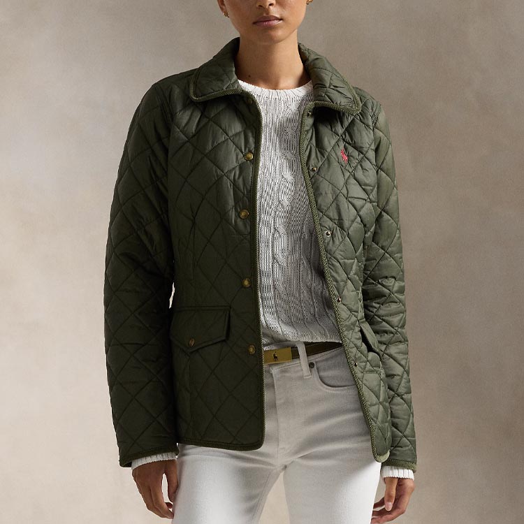Polo Ralph Lauren Пуховик FW24 женский зеленый, Green — фото 4