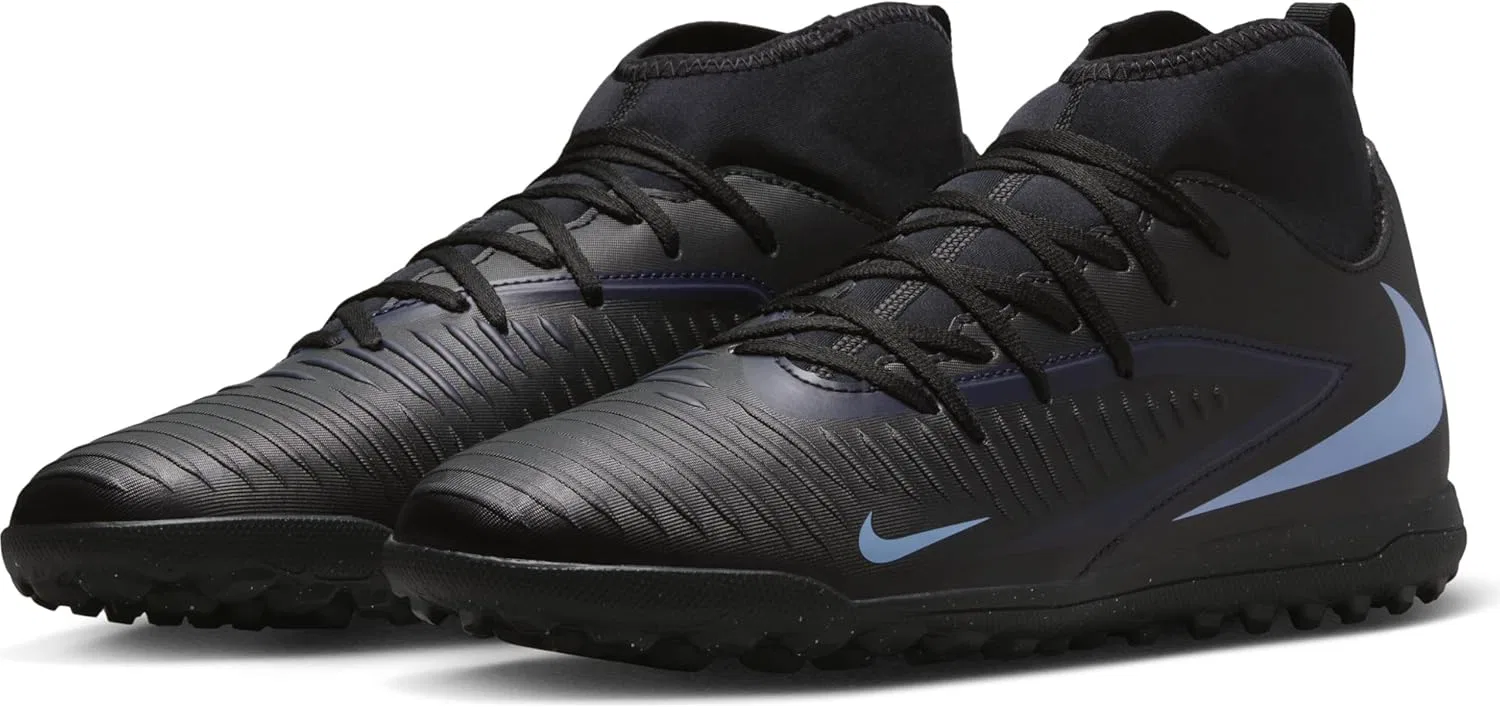 Футбольные бутсы Nike Unisex Phantom 6 High Club для искусственного газона, Black — фото 2
