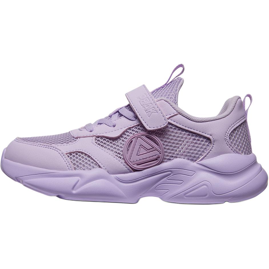 

Легкие амортизирующие низкие детские кроссовки для бега light snow purple PEAK, светло-Snow фиолетовый