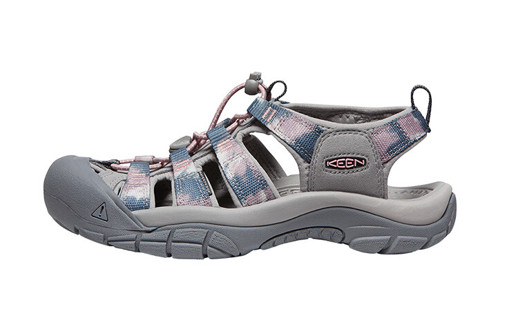 

Женские треккинговые ботинки Newport H2 River Trekking, светло-коричневые/с узором «тай-дай» Keen