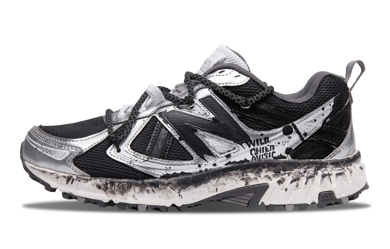 

Кроссовки NB 410 унисекс с низким верхом, черные/серебристые New Balance