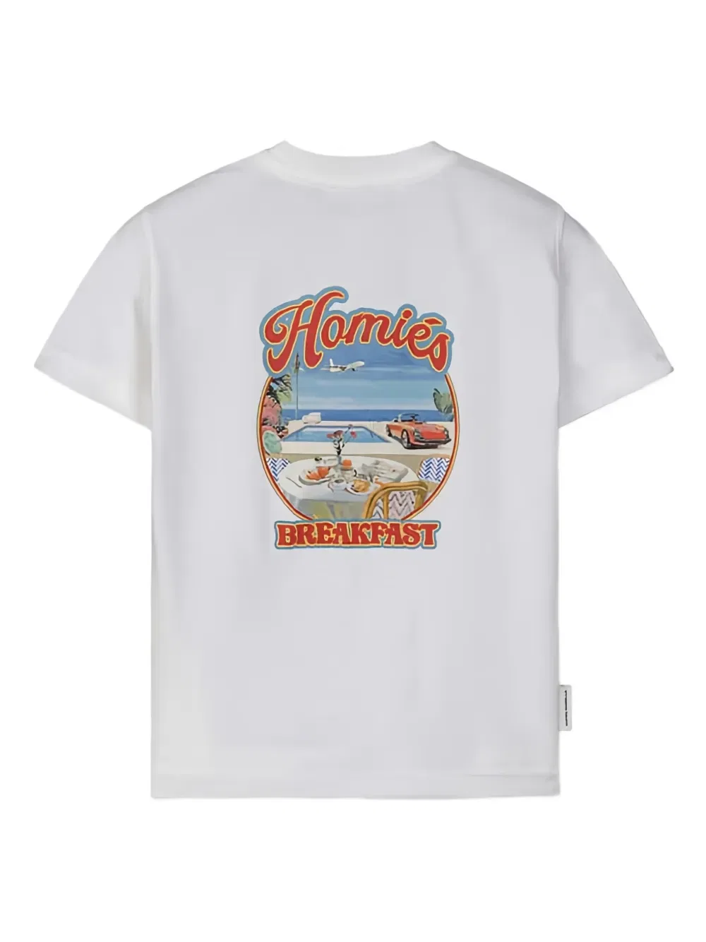 Футболка с графическим принтом на тему завтрака Homies Marbella, белый — фото 2