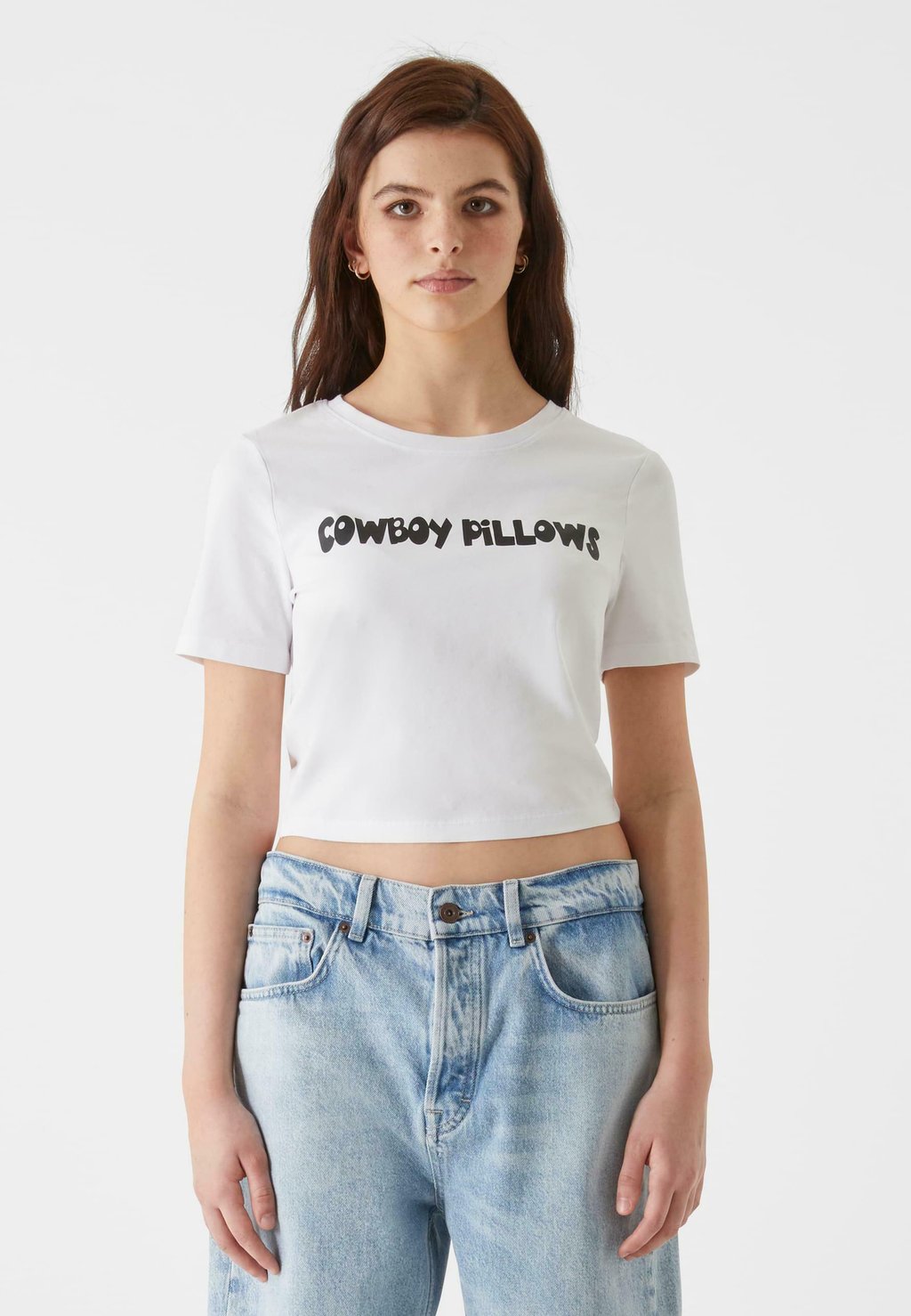

Футболка с принтом CROPPED - COWBOY PILLOWS Lost Youth, белый