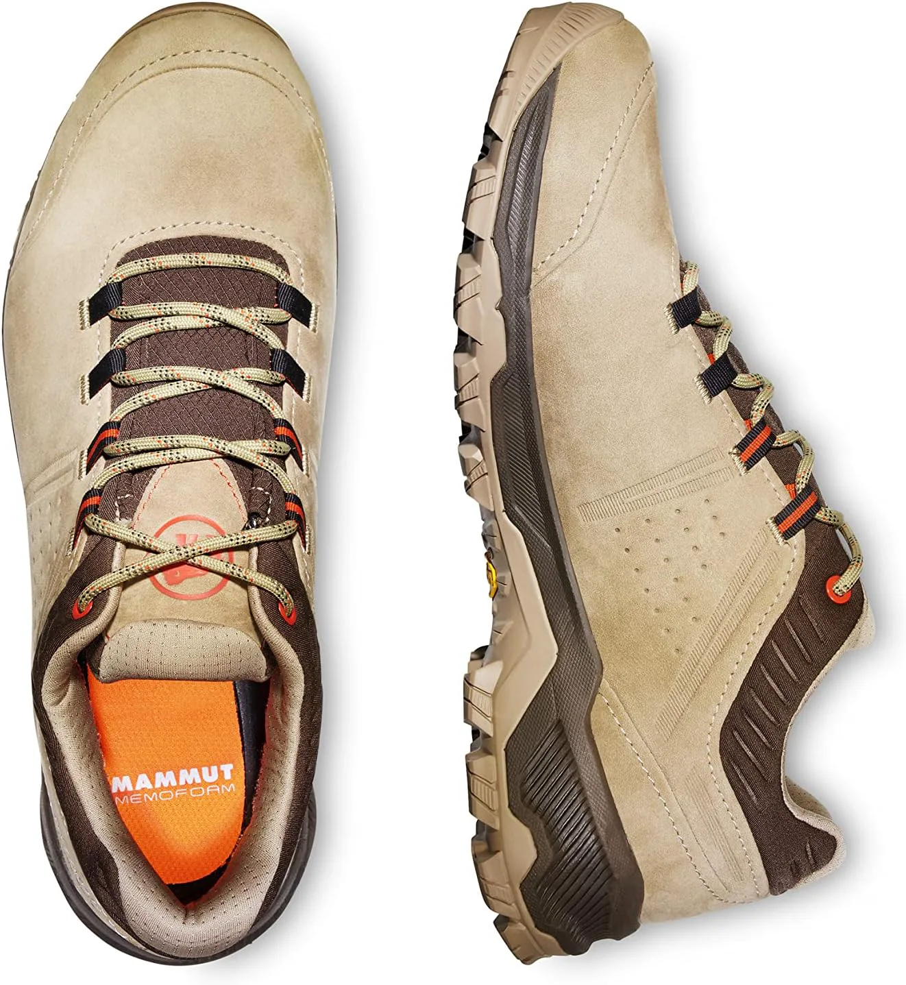 Мужские походные ботинки Mammut Mercury IV Low GTX, титан-ярко-красный, подошва Vibram, 3D мемо-пена, комфорт для дневных походов — фото 3