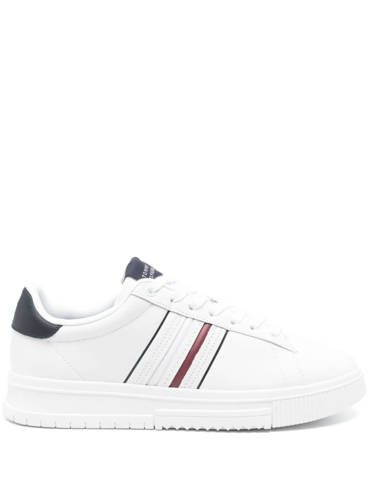 

Кожаные кроссовки с тисненым логотипом Tommy Hilfiger, белый