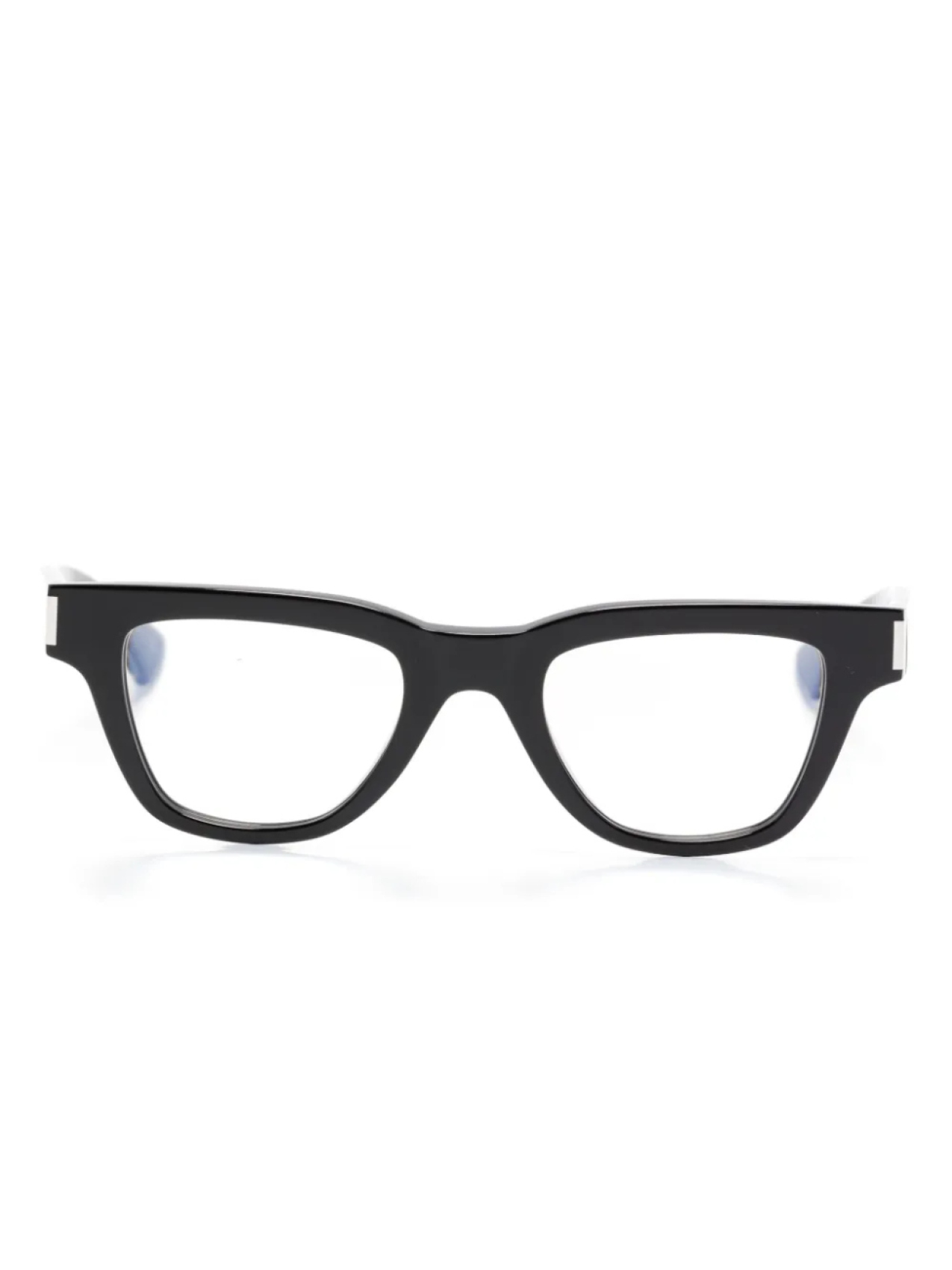 

Очки в геометрической оправе Saint Laurent Eyewear, черный