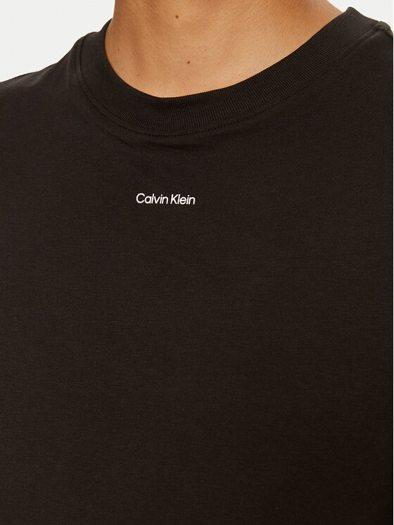 Футболка regular fit Nano Logo K20K207519 Calvin Klein, черный — фото 4