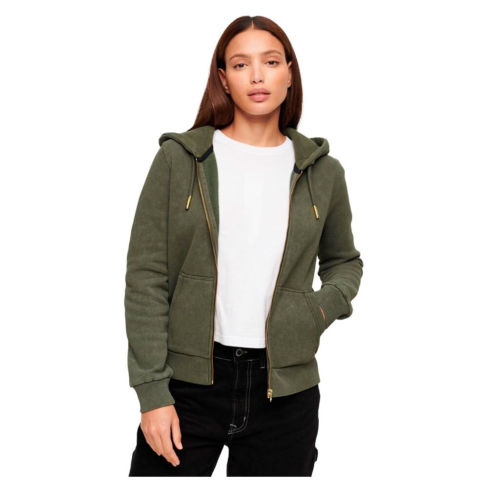 

Толстовка Superdry Tattoo Rhinestone Full Zip, зеленый