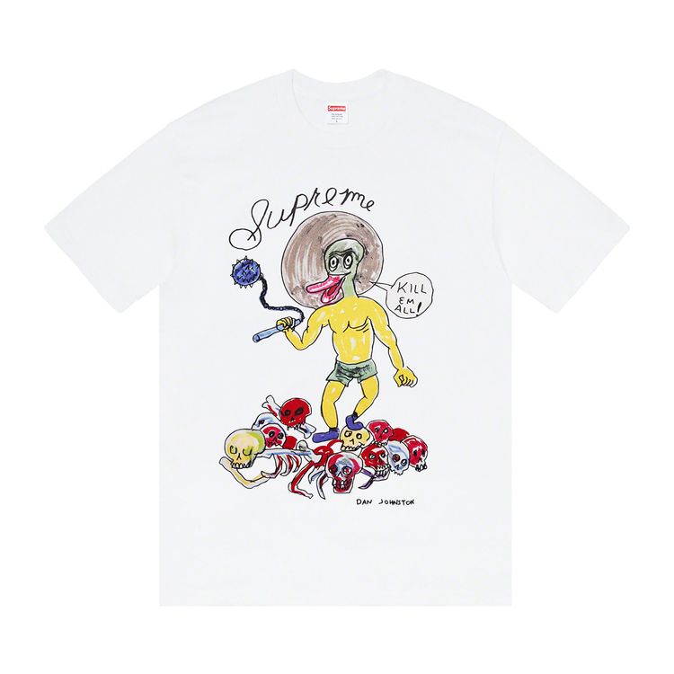 

Футболка Supreme x Daniel Johnston Kill Em All Tee, белый