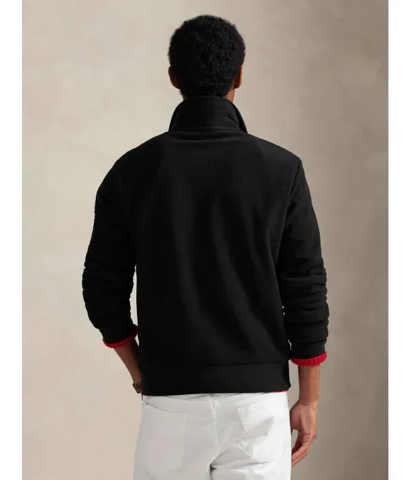 Флисовая рубашка-поло regular fit Polo Ralph Lauren, черный — фото 3