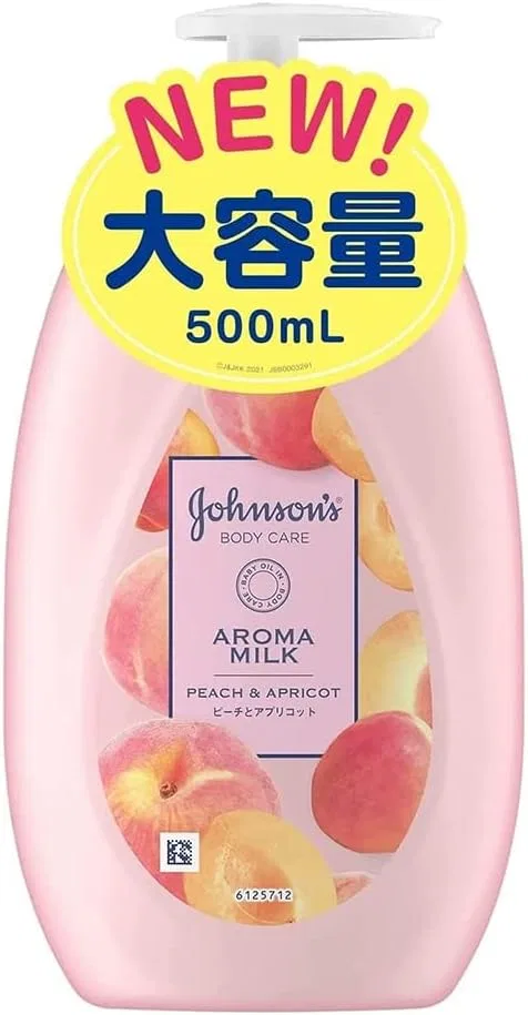 Лосьон для тела Johnson Body Care Lasting Aroma Milk с ароматом персика и абрикоса, 500 мл, набор 4 шт Johnson'S Body Care