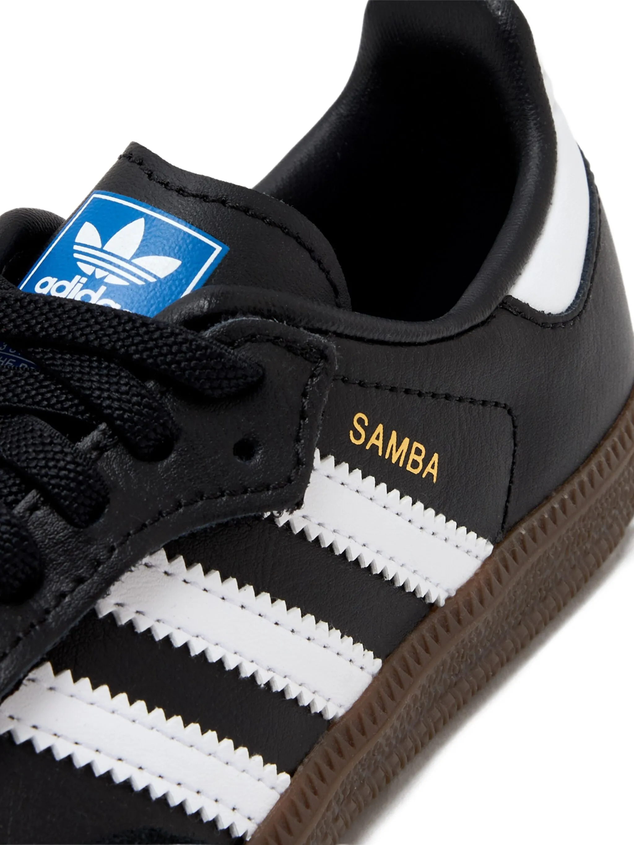 Кроссовки Samba с полосками Adidas Kids, черный — фото 4