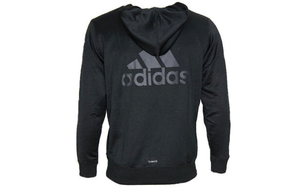 Куртка men's sports stylish hooded knit jacket black Adidas, черный — фото 2