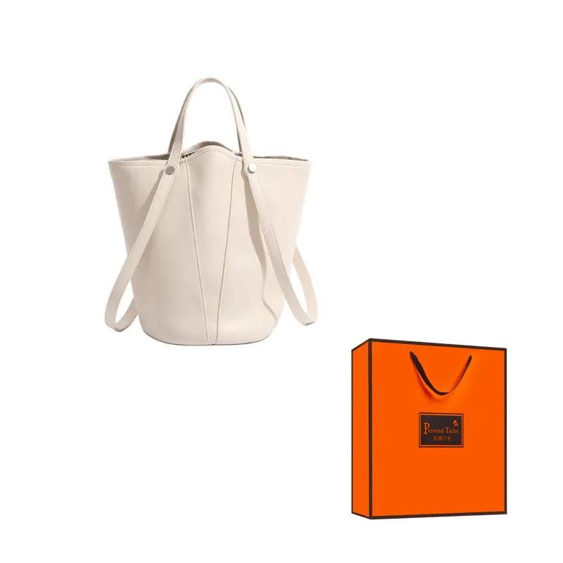 

PAYOT Сумка-ведро из искусственной кожи, сумка через плечо, кроссбоди, женская повседневная сумка красный/экрю