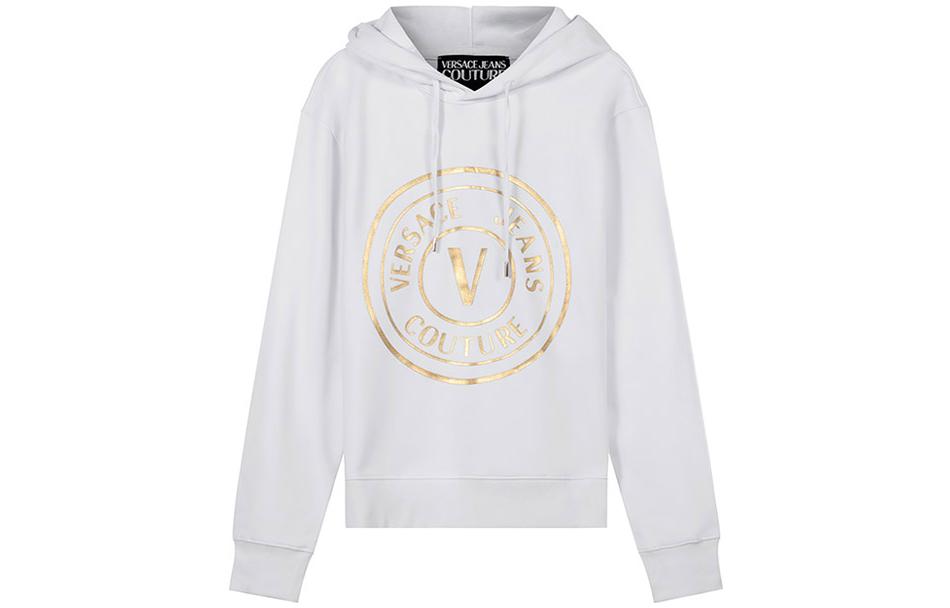 

VERSACE JEANS COUTURE Белая толстовка мужская FW22, Белый, VERSACE JEANS COUTURE Белая толстовка мужская FW22