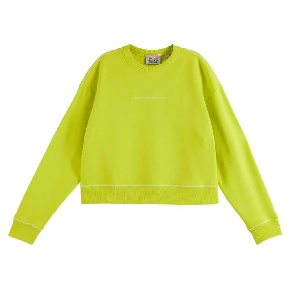 

Толстовка Scotch & Soda Flatlock Loose Fit, желтый