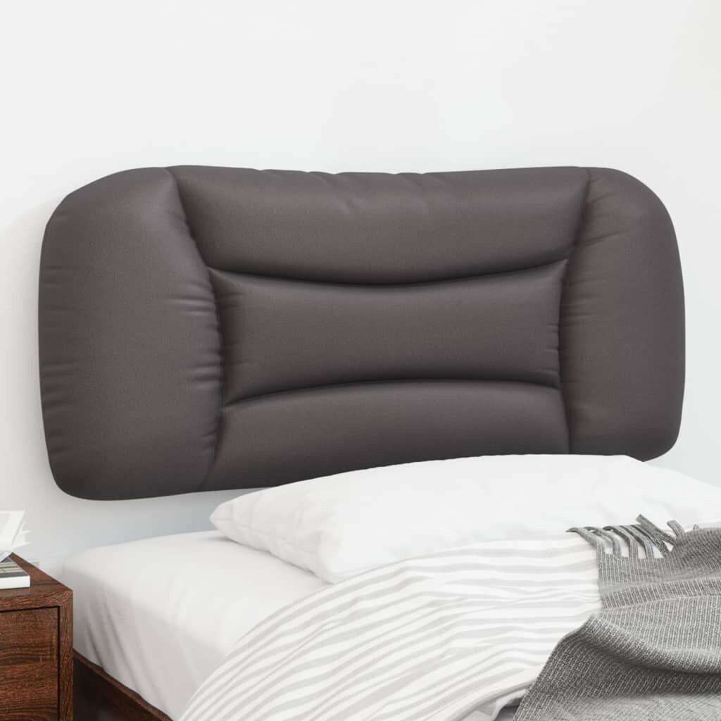 

Подушка на изголовье серая 90 см из искусственной кожи DKD HOME DECOR
