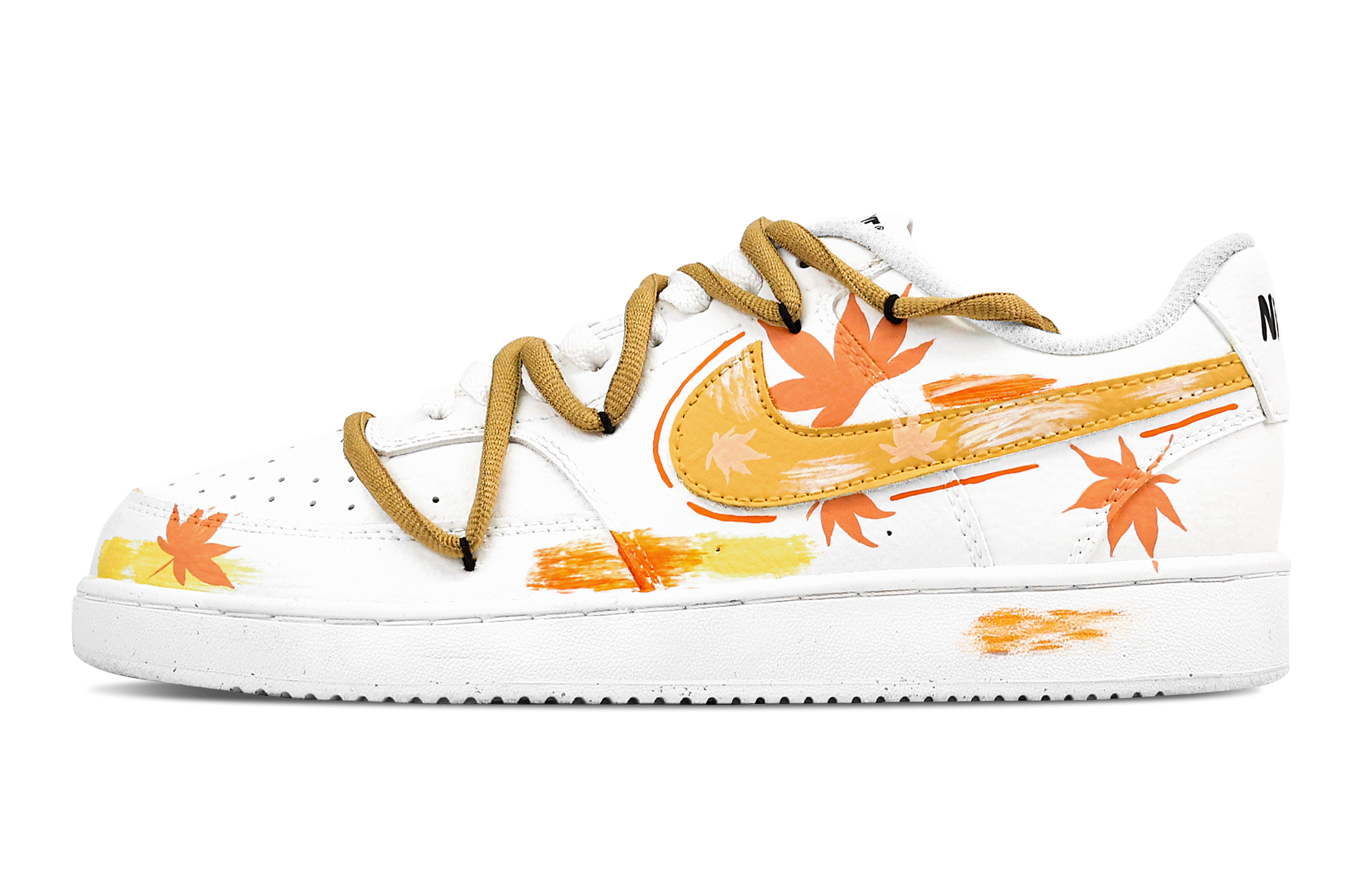 

Nike Кроссовки Court Vision 1 Maple Sleep, износостойкие, низкие, для скейтбординга, мужские, оранжевые