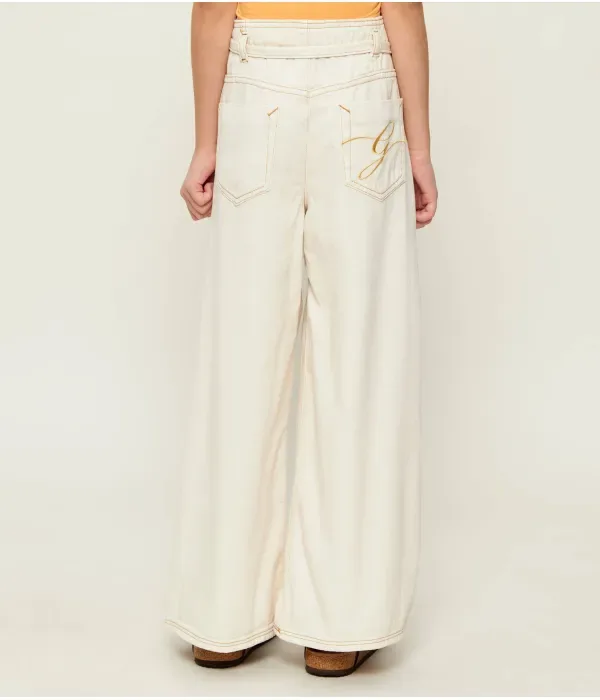 Джинсы relaxed fit Guess, белый — фото 3
