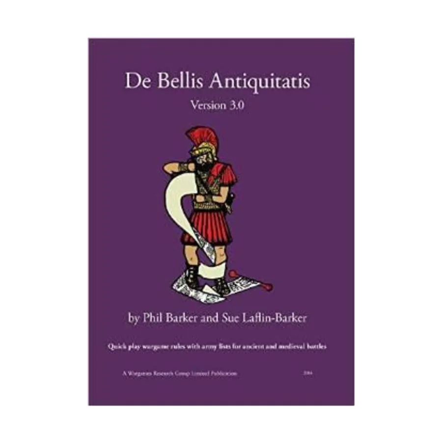 

De Bellis Antiquitatis - Правила военных игр для древних и средневековых сражений 3000 г. до н.э. – 1500 г. н.э. (версия 3.0, издание 2014 г.), De Bellis Antiquitatis - Ancients (Wargames Research Group)