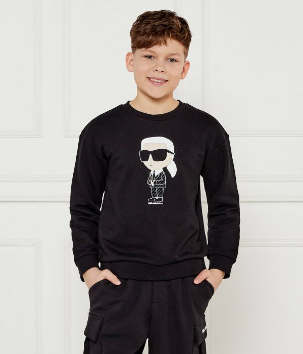 

Свитер Regular fit Karl Lagerfeld Kids, черный