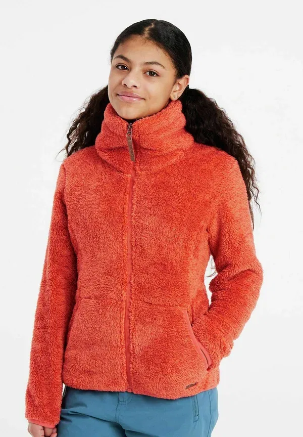 Куртка Protest Riri jr fleece jacket, тоска красный — фото 2
