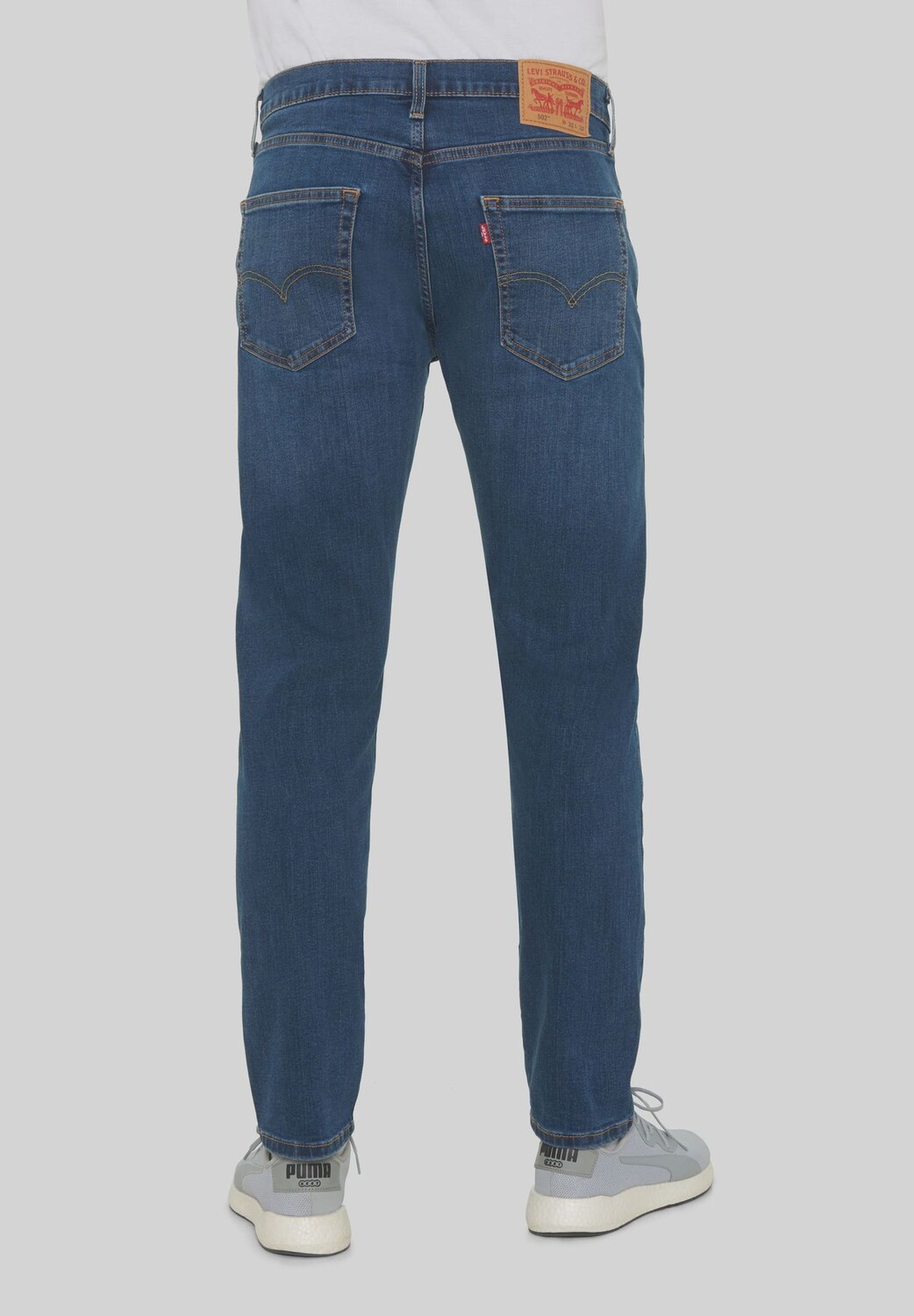 Джинсы 502™, однотонные, зауженного кроя, мужские Levi's — фото 4
