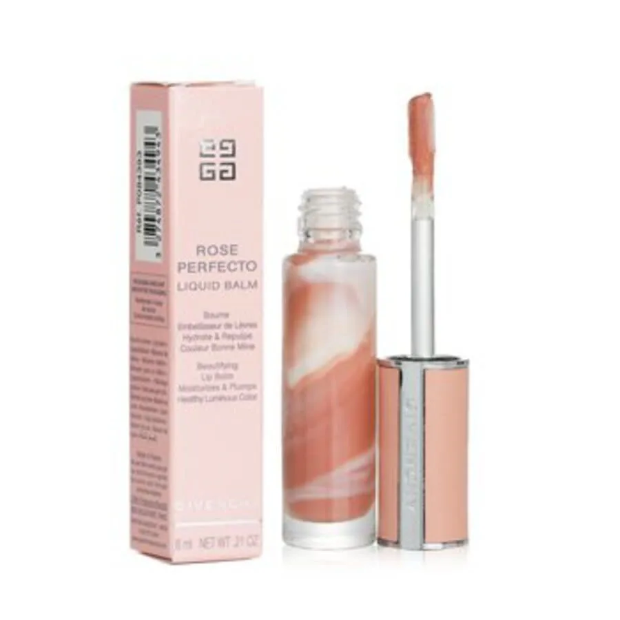 Женский бальзам для губ Givenchy Ladies Rose Perfecto Liquid 0.21 унции #110 Milky Nude Макияж 3274872434943 — фото 2