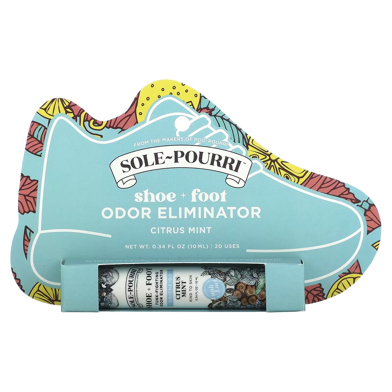 

Средство для устранения запаха ног Poo-Pourri Sole-Pourri Shoe цитрус и мята, 10 мл