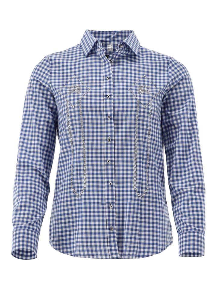 

Традиционная блузка Disara средне-синего цвета OS-Trachten