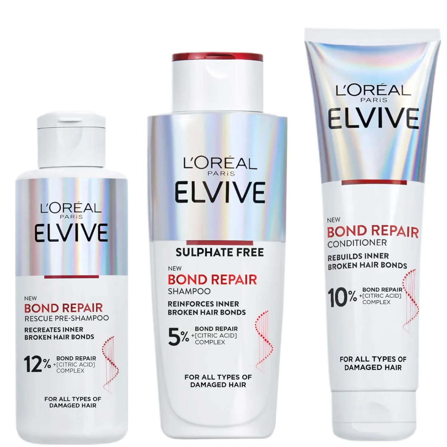 

Elvive Bond Repair 3 Step Routine Bundle для поврежденных волос L'Oréal