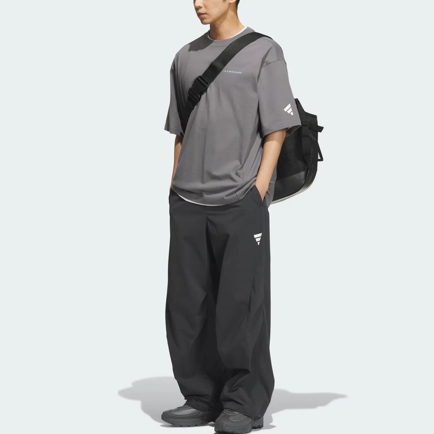 Фос тк брюки повседневные мужские Adidas, черный — фото 4
