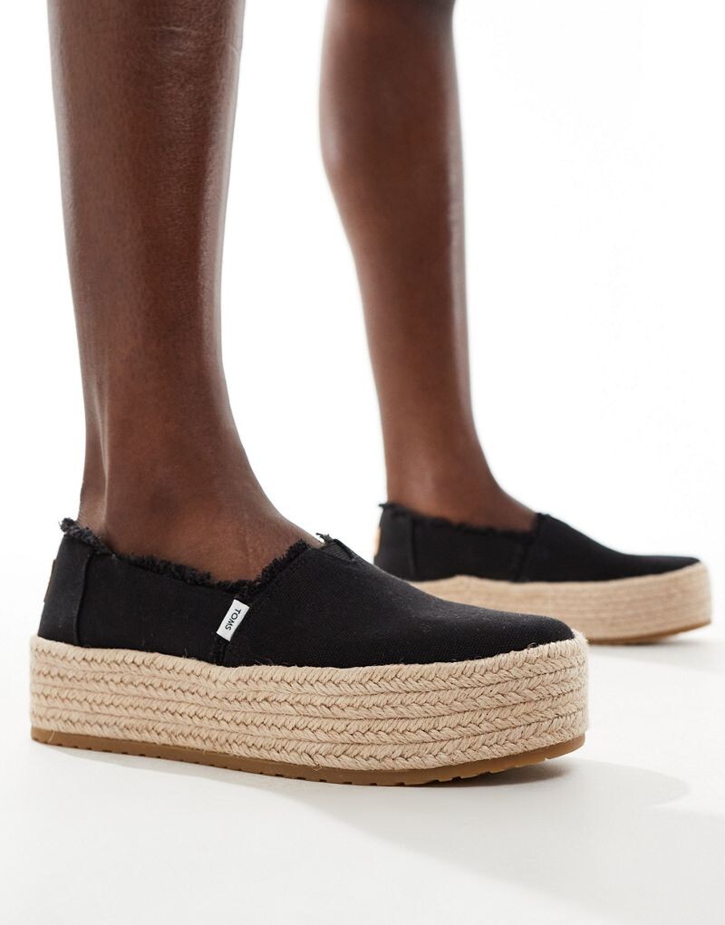 

Черные эспадрильи Toms Valencia